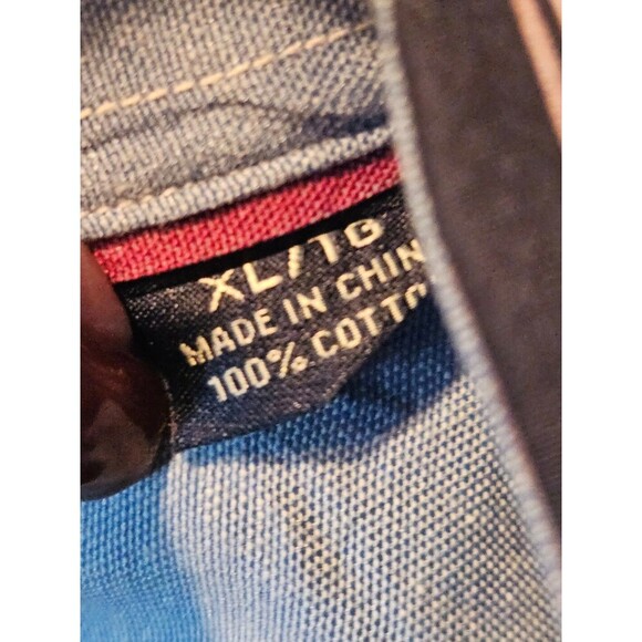 Mens Tommy Bahama Purple Blue Striped Long Sleeve Shirt XL - Picture 10 of 10